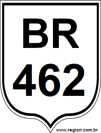 Placa da BR 462