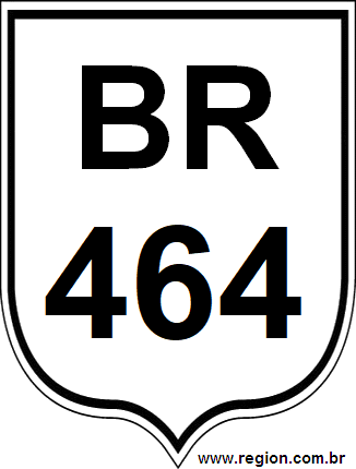 Placa da BR 464