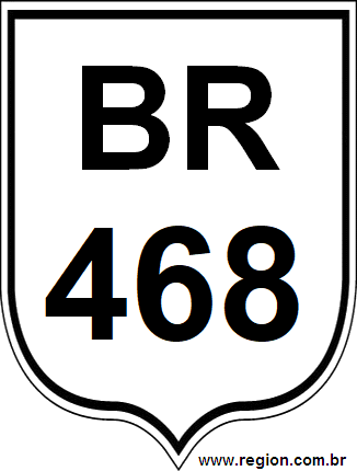 Placa da BR 468