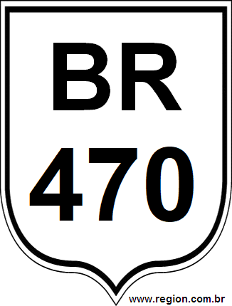 Placa da BR 470