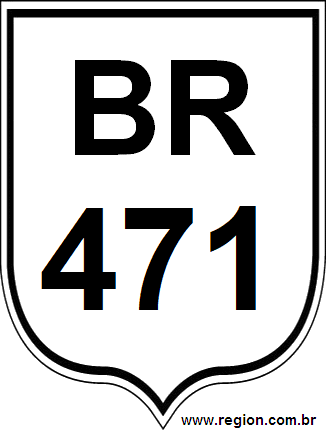 Placa da BR 471