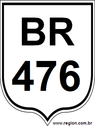 Placa da BR 476