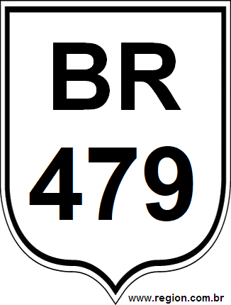 Placa da BR 479