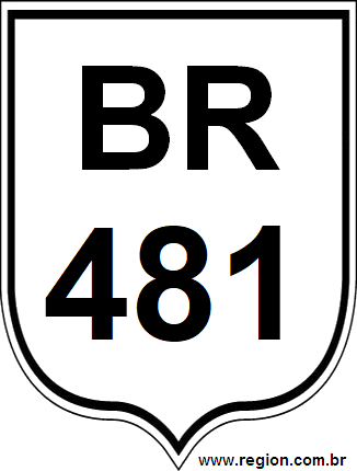 Placa da BR 481