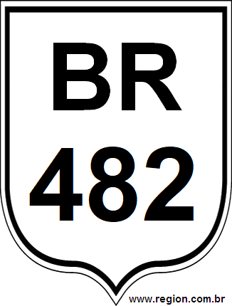 Placa da BR 482