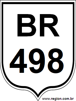 Placa da BR 498