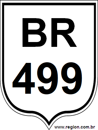 Placa da BR 499